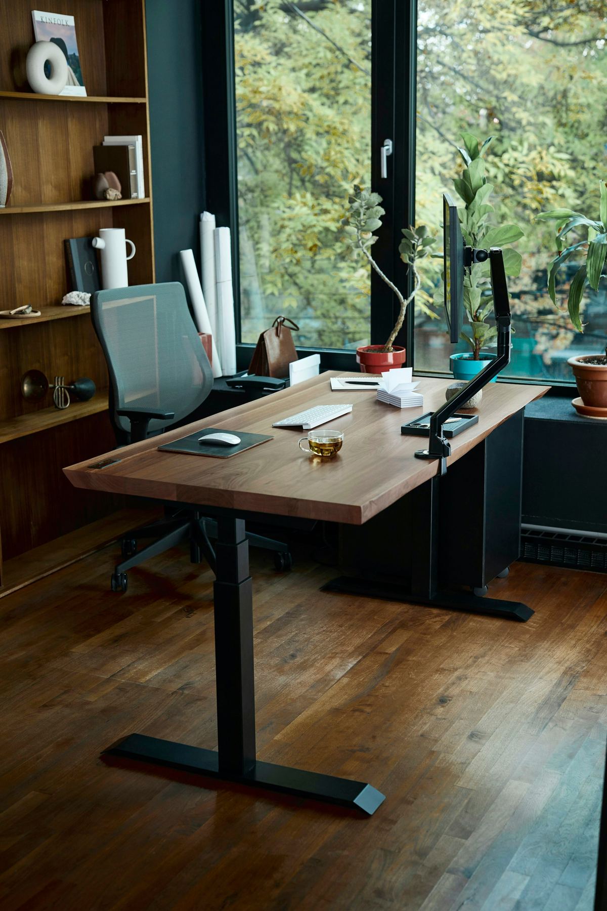 Office fit-out with multiple desks and workstations